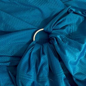 Water ring silver sling rings teal baby carrier swim mesh